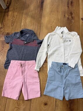 Vineyard Vine and Ralph Lauren bundle  polo Shirts and Chino Shorts sz6